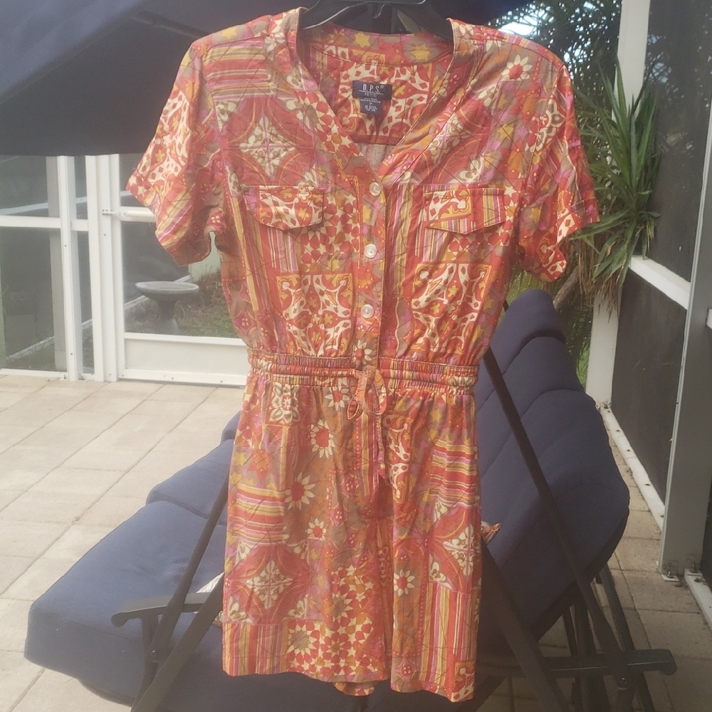 🧡D.P.S. Boho Orange Romper